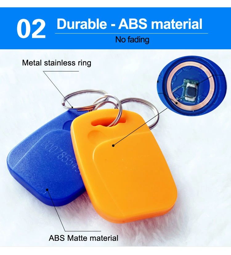 Rewritable and Convenient Waterproof Tag Card ABS 125kHz T5577 Em4305 NFC RFID Key Fob