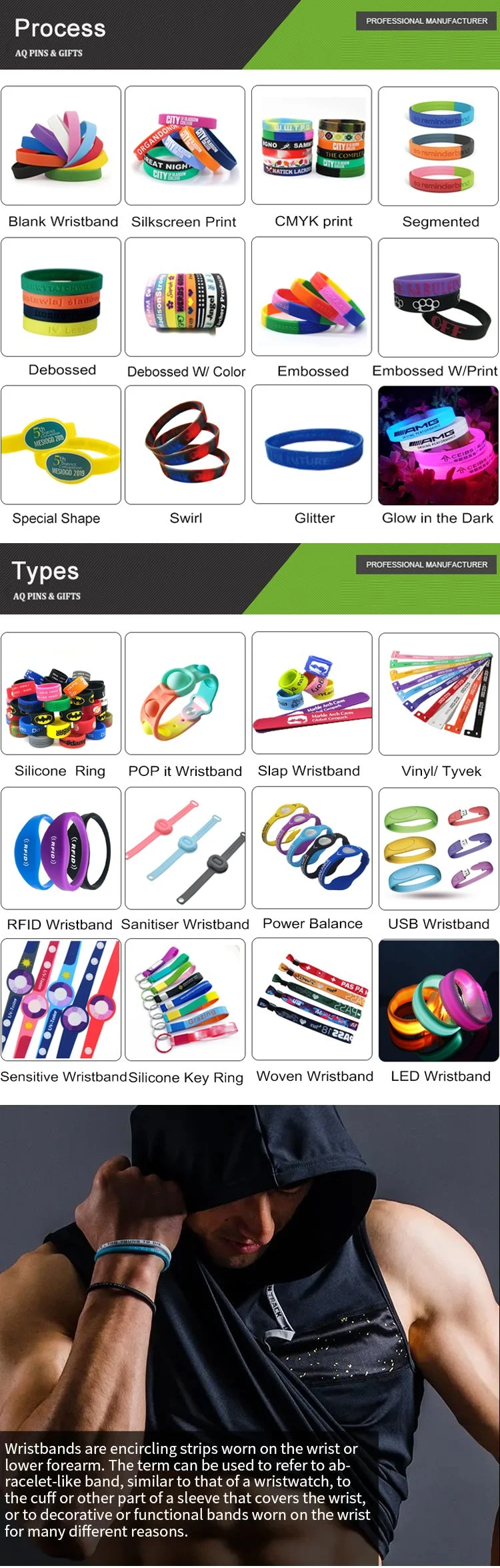 OEM Wholesale Colorful Fashion Rubber Wristband Debossed RFID Mosquito Repellent Smart USB Sport Segment Bracelet PVC Rubber Silicone Band