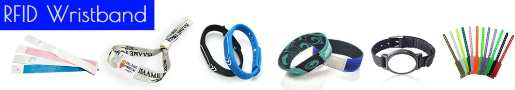 13.56MHz RFID Disposable Bracelet PVC Wristband for Hospital