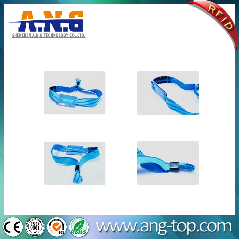 Festival Disposable Fabric RFID Wristband with Fashion Design