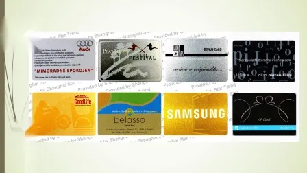 PVC/animal de compagnie/carte papier, carte RFID intelligente en plastique, carte NFC, étiquette RFID utilisée comme carte de membre/carte de visite/carte-cadeau/carte prépayée/carte ATM/carte à bande magnétique