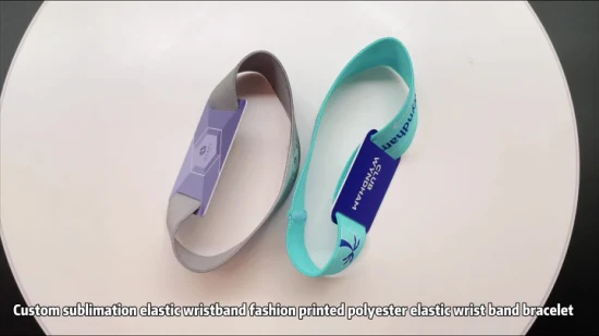 Bracelet tissé jetable par RFID de petite carte de billet de festival de musique adapté aux besoins du client